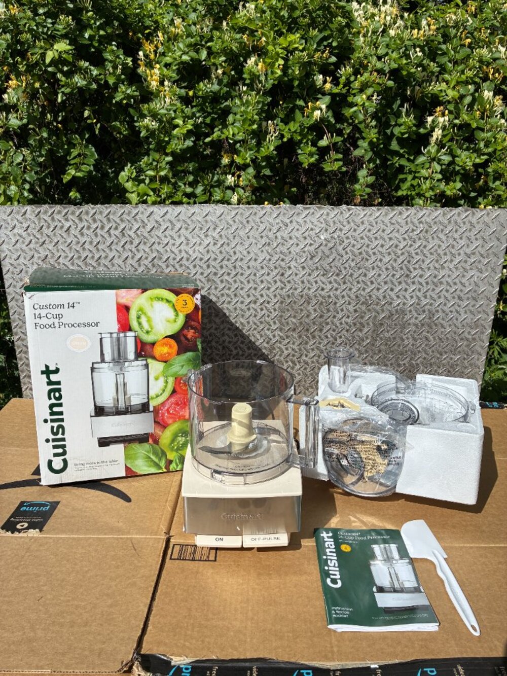 Cuisinart Custom 14 Cup Food Processor Tested Works Clean Condition
